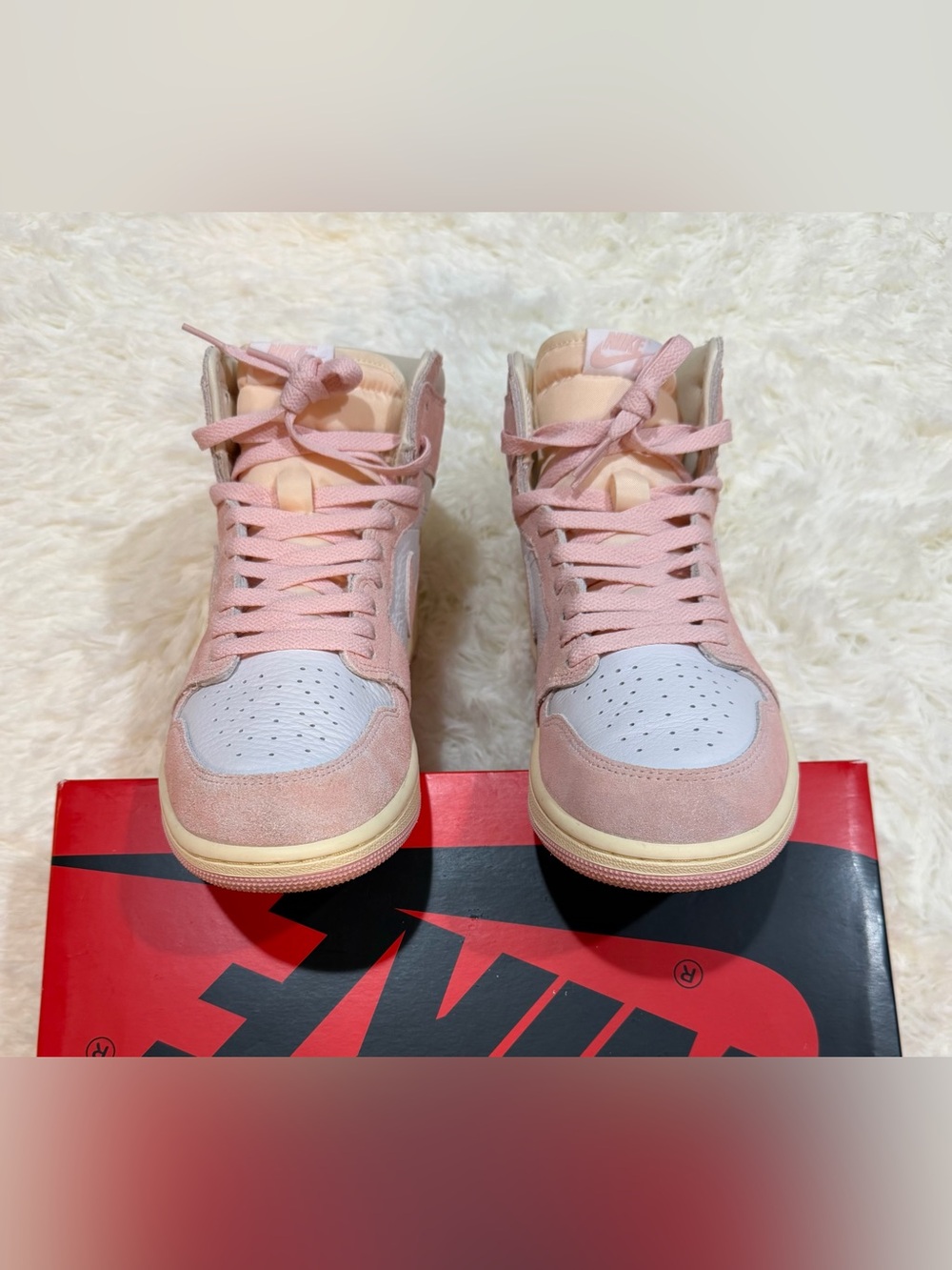 Women’s Jordan 1 Retro High OG Washed Pink - Size 11 - FD2596-600 - Picture 8 of 13